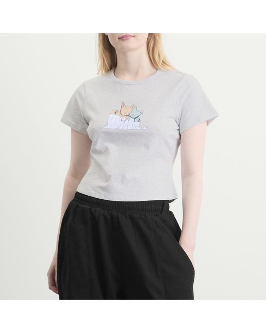 Dime Gray Fluff T-Shirt