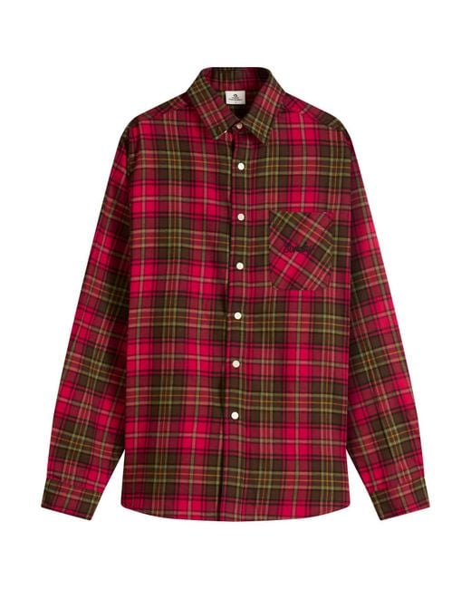 SUNDAYFRUITMARKET Red Sunday Check Shirt