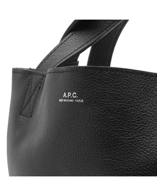 A.P.C. Black Cabas Maiko Small Tote Bag