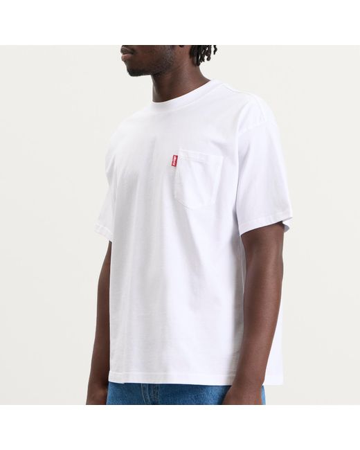Levi's White X Sky High Farm Universe Pocket T-Shirt for men