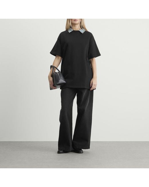 HOMMEGIRLS Black T-Shirt Dress