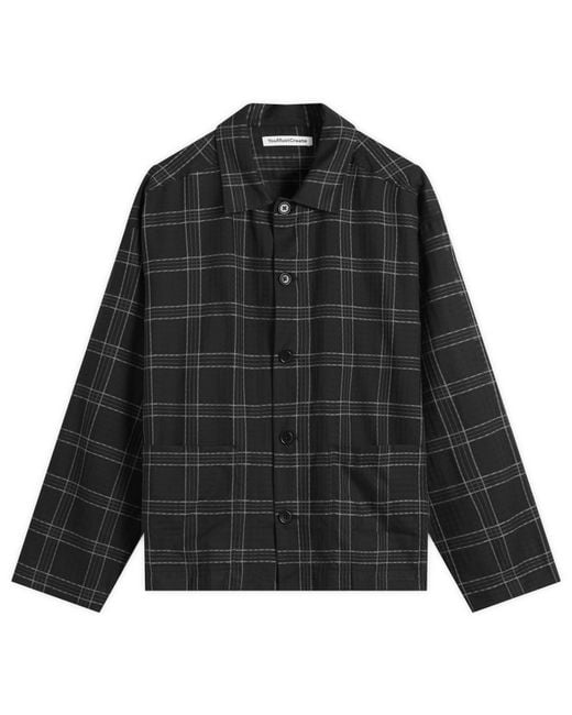 YMC Black Pj Check Overshirt for men