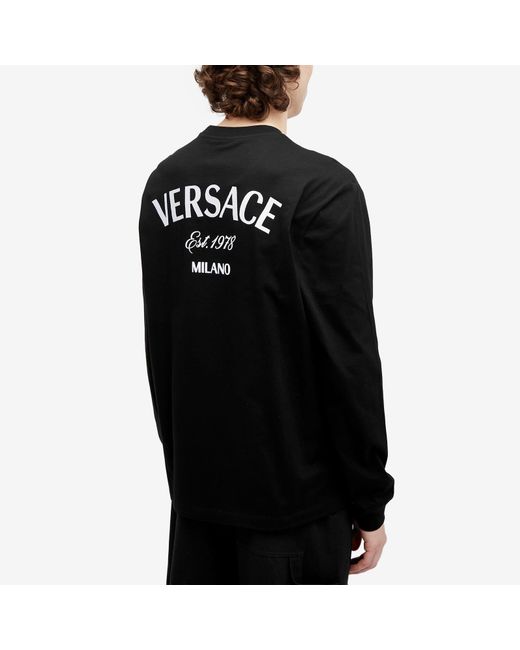 Versace Black Milano L/S T-Shirt for men