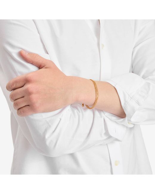 A.P.C. Metallic Minimal Bracelet for men