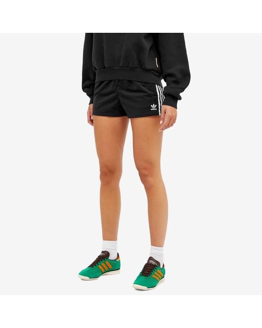 Adidas Black 3 Stripe Shorts