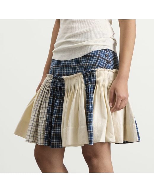 STORY mfg. Blue Nest Mini Skirt