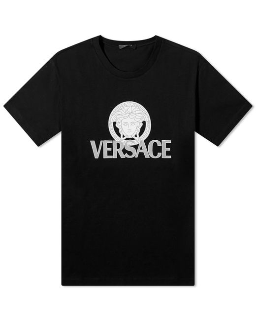 Versace Black Medusa Print T-Shirt for men
