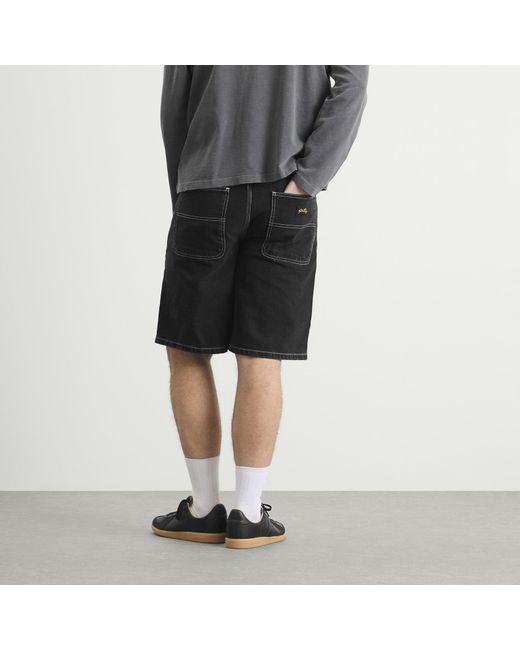 Stan Ray Black Wide 5 Denim Shorts for men
