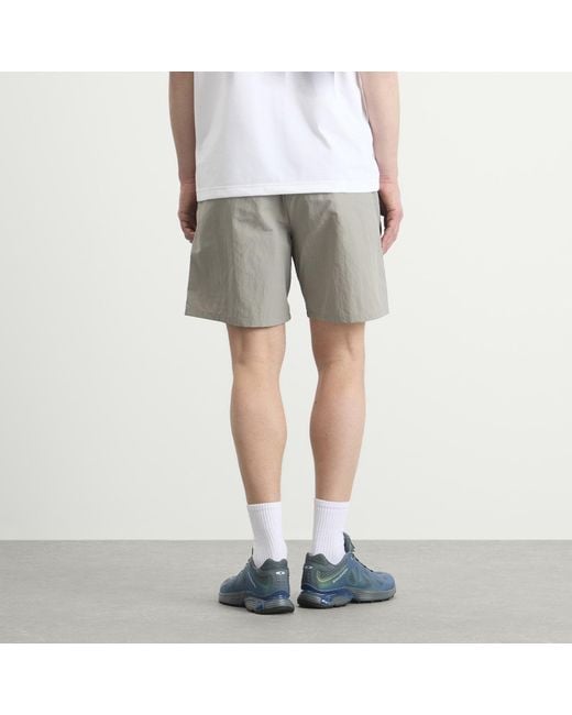 Goldwin Gray Nylon Shorts for men