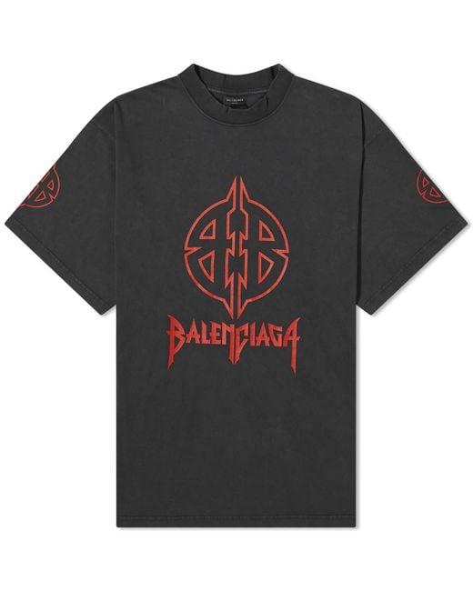 Balenciaga Black Metal T-Shirt for men