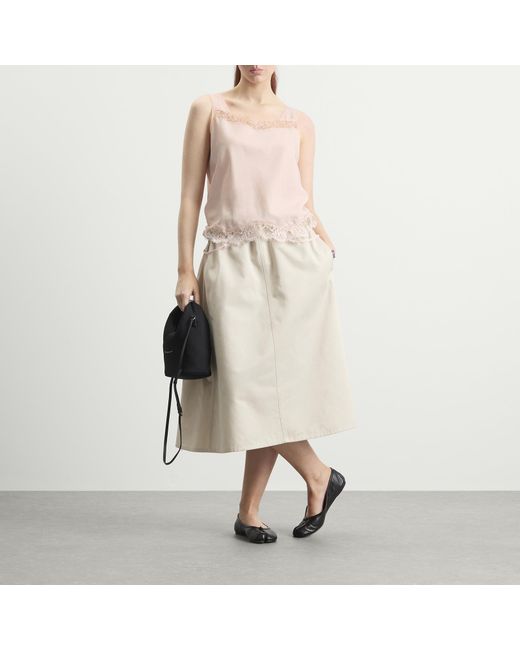 Maison Margiela Pink Mm6 Lace Cami Top