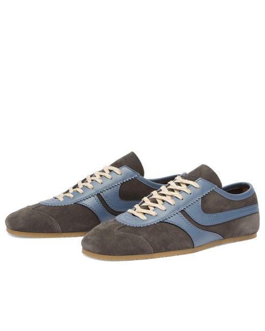 Dries Van Noten Blue Leather & Suede Sneaker for men