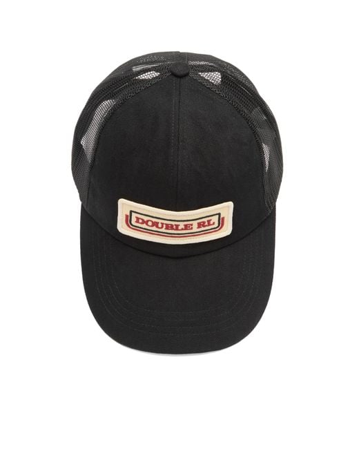 RRL Black Mesh Trucker Cap for men
