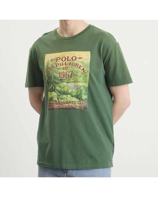 Polo Ralph Lauren Green Arts Club T-Shirt for men