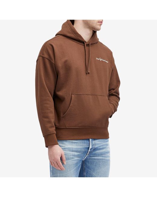 Polo Ralph Lauren Brown Heavyweight Fleece Logo Hoodie for men