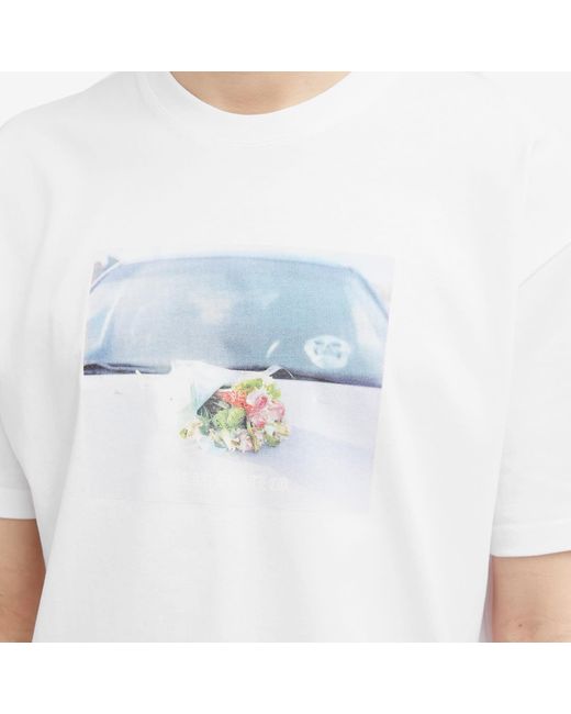 POLAR SKATE White Dead Flowers T-Shirt for men