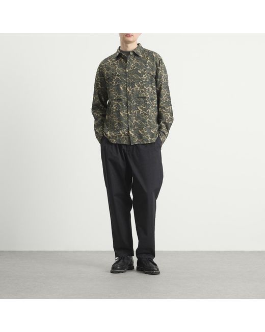 Kestin Green Landscape Print Taymount Overshirt for men