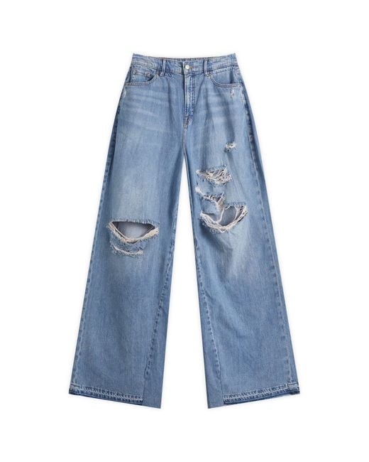 GOOD AMERICAN Blue Good Ease Relaxed Jeans