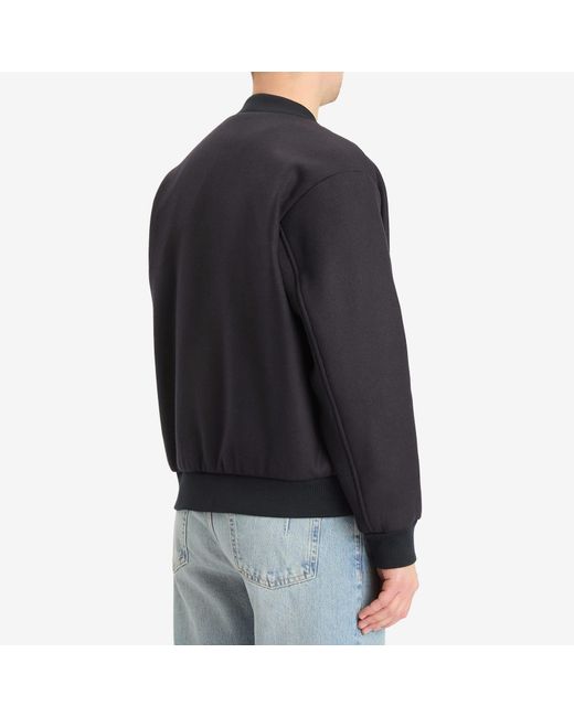 A.P.C. Black Micka Varsity Jacket for men