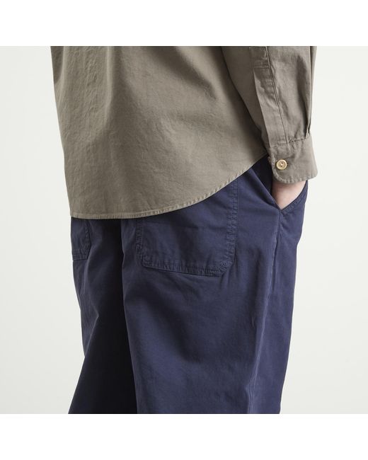 Armor Lux Blue Pleated Trouser for men