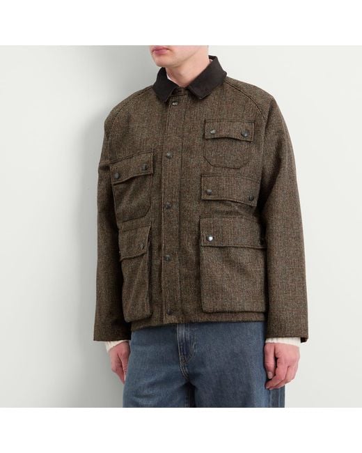 Barbour Green Heritage + Editor Wool Jacket for men
