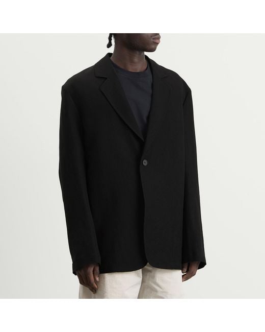 Studio Nicholson Black Denson Single Breasted Blazer for men