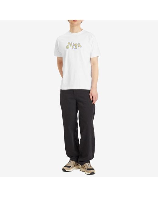 Dime White Topo T-Shirt for men