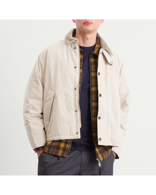 Barbour Padded Transport Jacket in Natural for Men | Lyst