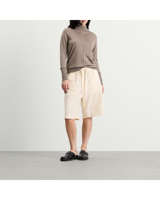 Studio Nicholson Brown Eide Long Sleeve Turtleneck
