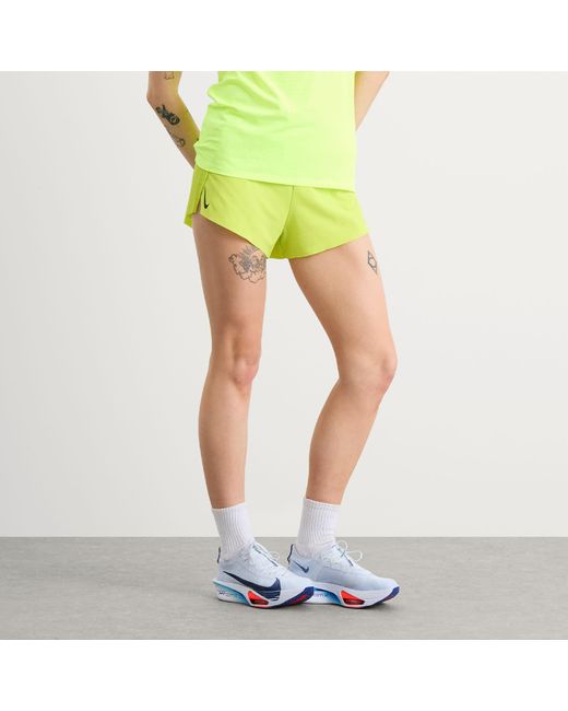 Nike Yellow Nike Aeroswift 3" Short