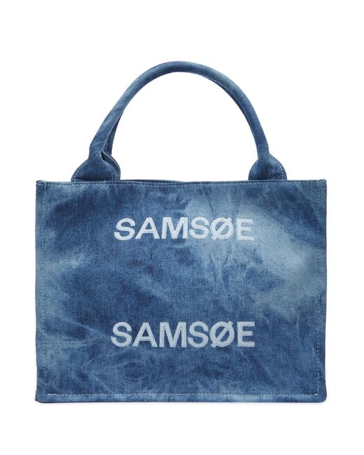Samsøe & Samsøe Blue Denim Logo Bag