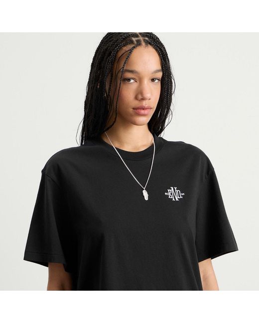 END. Black Monogram T-Shirt