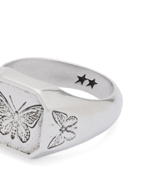 Twojeys Metallic Butterfly Effect Ring