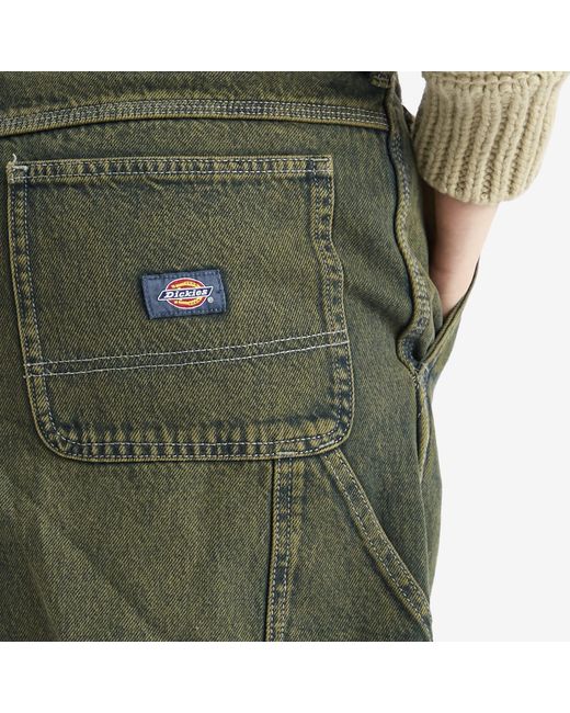 Dickies Green Midi Denim Carpenter Skirt