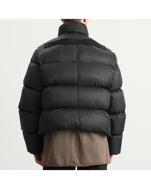 Rick Owens Black Light Nylon Down Turtle Jacket for men