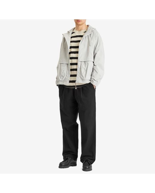 Folk Black Elasticated Wide Fit Trouser for men