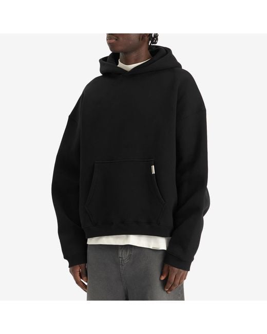 Represent Black Initial Boxy Hoodie for men