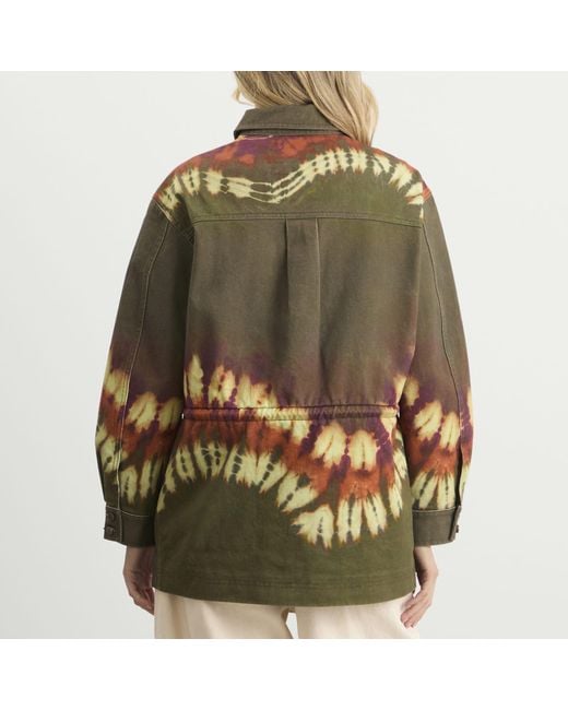 ALÉMAIS Green Marilyn Denim Jacket