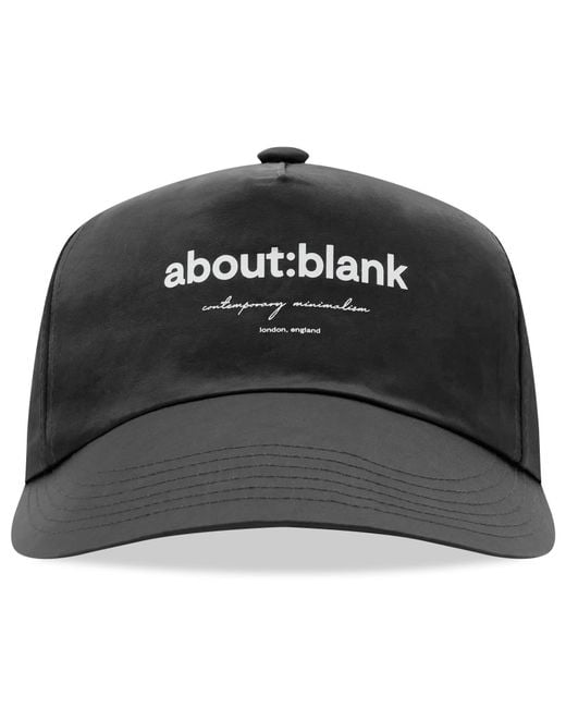 About Blank Black Box Logo Cap for men