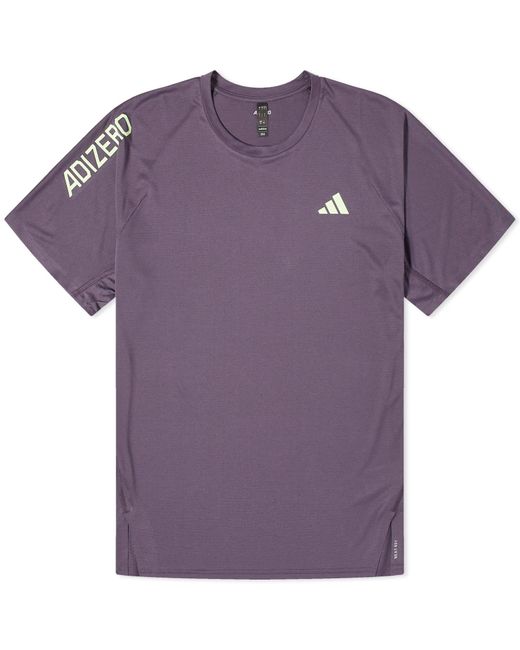 Adidas Originals Purple Adidas Adizero Running T-Shirt for men