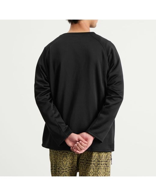 Needles Black V-Neck Cardigan for men