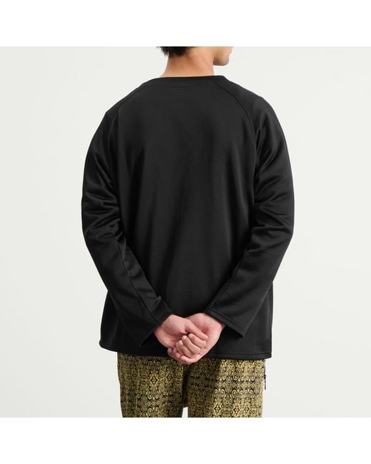 Needles Black V-Neck Cardigan for men