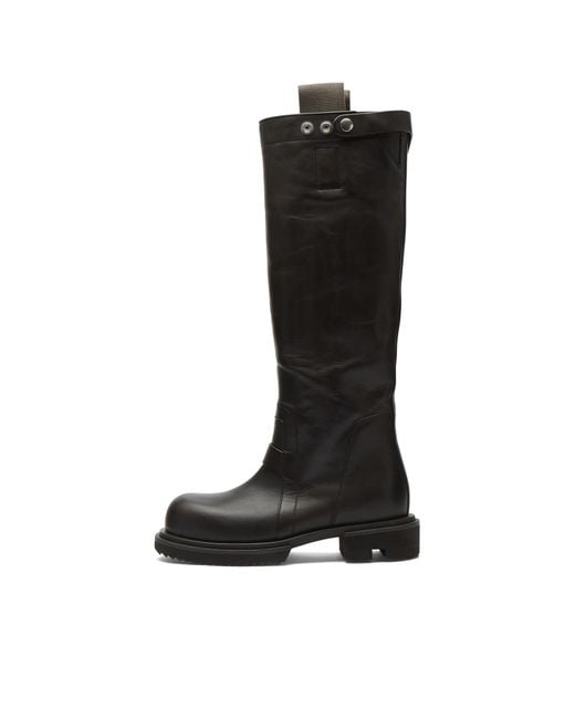 Rick Owens Black Knee High Boots