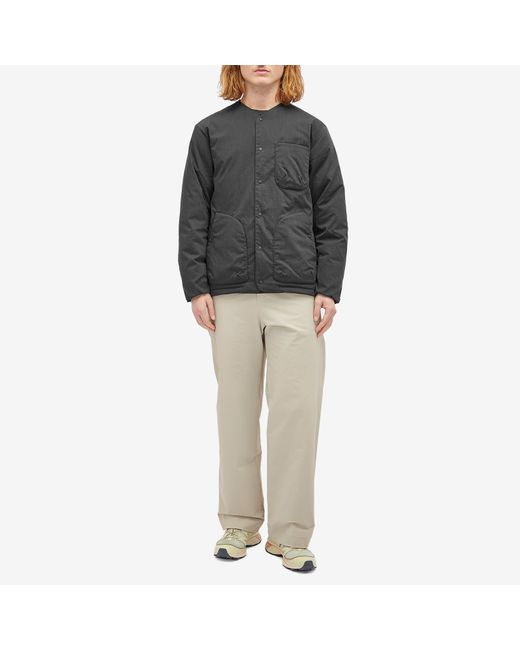 NANGA Black Hinoc Ripstop Inner Down Cardigan for men