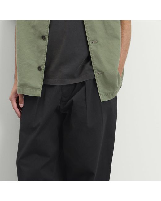 Universal Works Gray Twill Pleated Track Pant for men