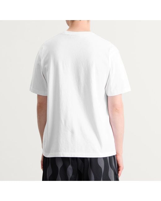 by Parra White Ping Ponged T-Shirt for men