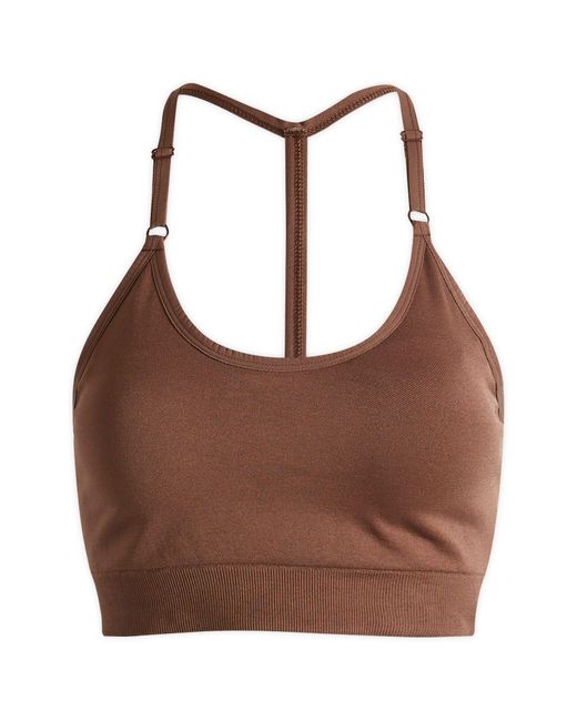 Represent Brown Owners Club Seamless Low Impact Bra Top