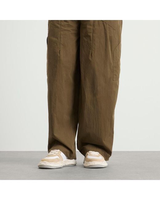 Maison Mihara Yasuhiro White Wayne Nylon Vintage Suede Low-Top for men