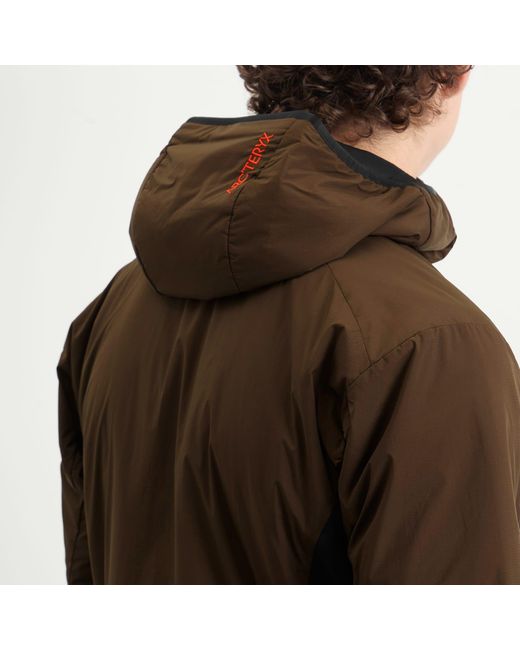 Arc'teryx Atom Hooded Jacket in Brown for Men | Lyst