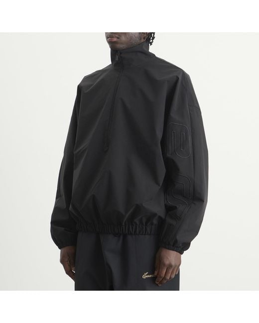 Fear Of God Black Active Trace 1/2 Zip Track Jacket for men